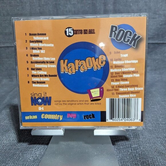 Rock Karaoke Summer 2004 CD Sing It Now 15 Hits Pop Rock Sing Along - Picture 2 of 3